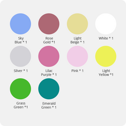 UK-Heat Transfer Vinyl Light Colors Bundle - 12"x10" 10 Pack（10 Colors ）