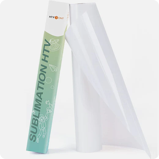 UK-Clear Sublimation HTV for Light Fabric - 12" X 5FT