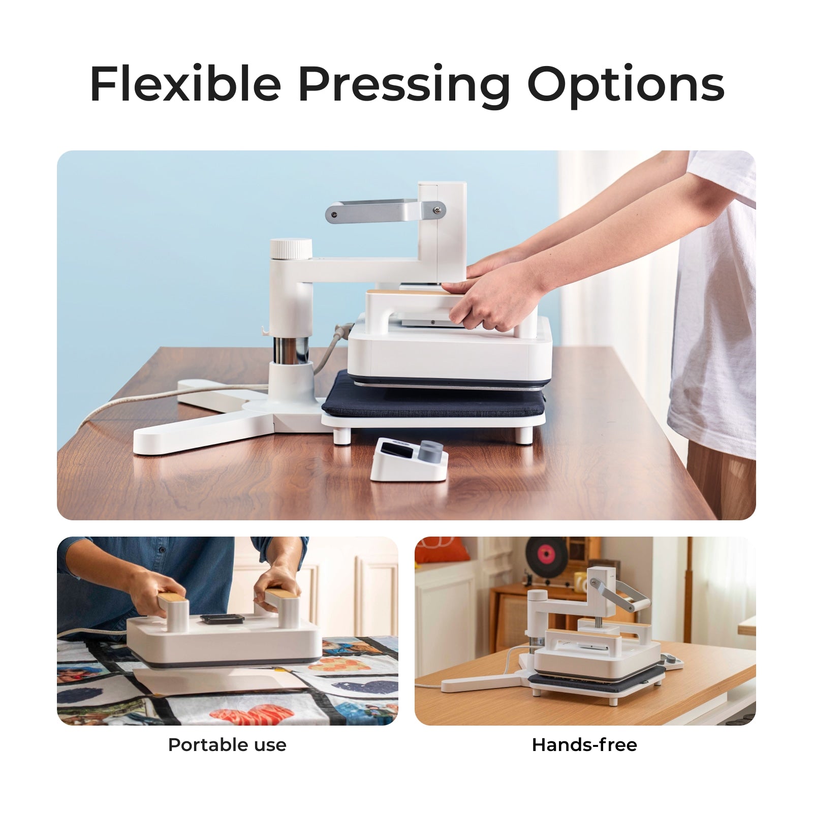 xTool Heat Press Machine for T-shirts, HTV, Sublimation and DTF Transfers