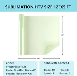 UK-Sublimation HTV for Dark Fabric - 12" x 5FT
