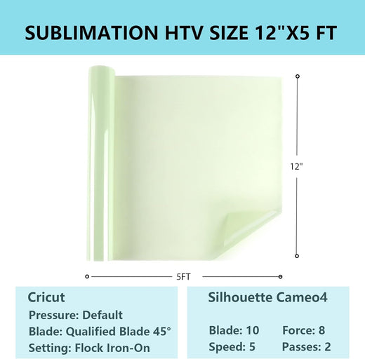 UK-Sublimation HTV for Dark Fabric - 12" x 5FT