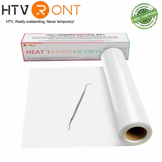 HTVRONT 12 inches x 15 feet Black Heat Transfer Vinyl Roll