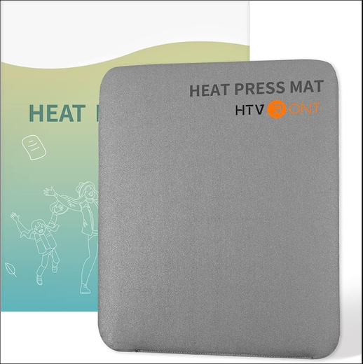 HTVRONT Heat Press Mat- Heat Press Pad 8"x10" for Craft Vinyl Ironing Insulation Transfer, Double Sides Applicable Heat Mat for Heat Press Machines