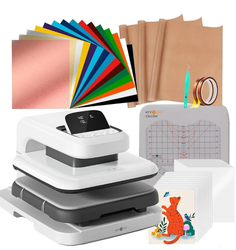 HTVRONT Automatic Heat Press 2 + HTVRONT Automat Heat Press Accessories Kit
