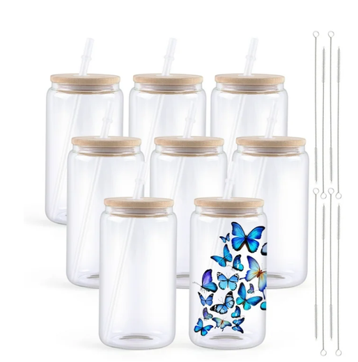 HTVRONT 8Pack Sublimation Glass Blanks