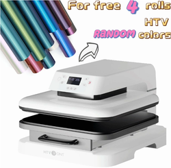 HTVRONT 15" x 15" T-shirt Automatic Heat Press Machine Bundle for Transfer,Sublimation,Vinyl DIY