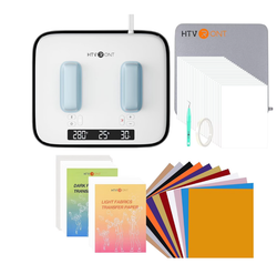 HTVRONT Heat Press Machine for T-Shirts with 52 Pcs Accessories-Portable Heat Press with Supplies for Sublimation and HTV Vinyl Shirt