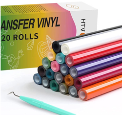 HTVRONT 20 Pack 12'' x 3FT Heat Transfer Vinyl Rolls Bundle