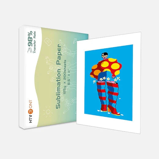 [Sublimation Kit] 200 Sheets Sublimation Paper & Sublimation HTV & Sticker Paper Bundle