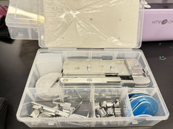 Plastic Organizer Box with Dividers - Bead Organizer, Clear Snack Box Container