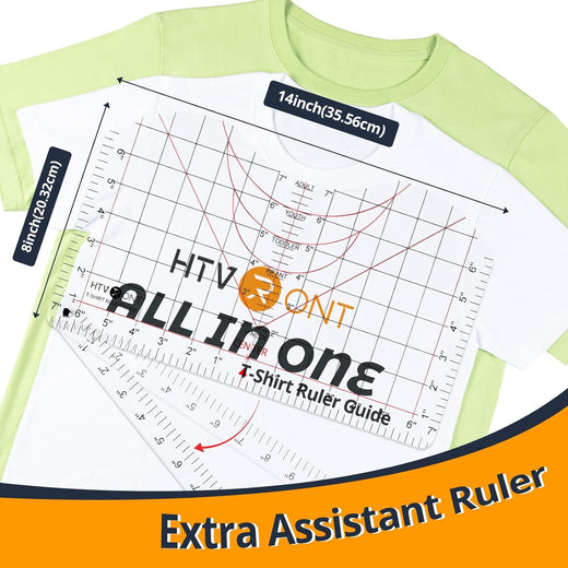 UK-All-in-ONE T Shirt Ruler Guide for Vinyl Alignment