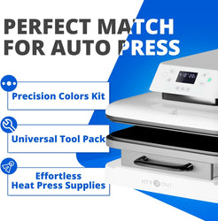 UK-55 Pack Heat Press Accessories for 15X15 Heat Press Machine