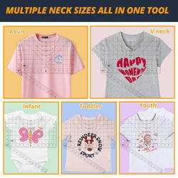 UK-All-in-ONE T Shirt Ruler Guide for Vinyl Alignment