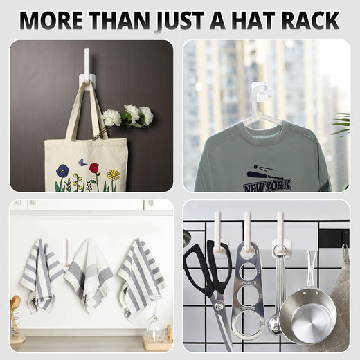 UK-Cap Hangers Holder For Wall - 6pcs