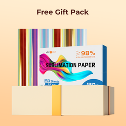 UK-[Free Gift] Heat Transfer Vinyl & Sublimation Materials Bundle