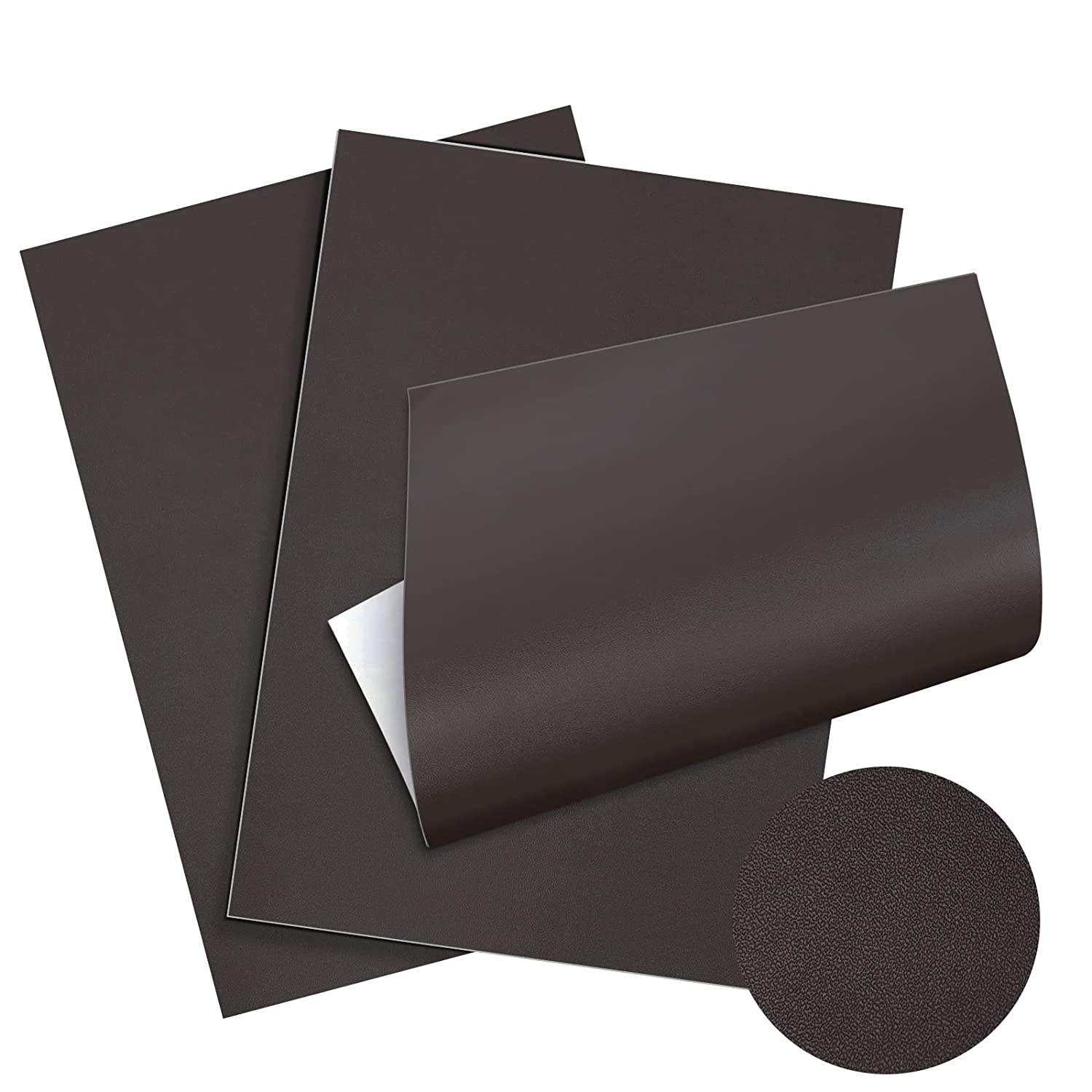 Leather Repair Patch Bundle - 8"x11" Self Adhesive Leather Tape 3 Pack