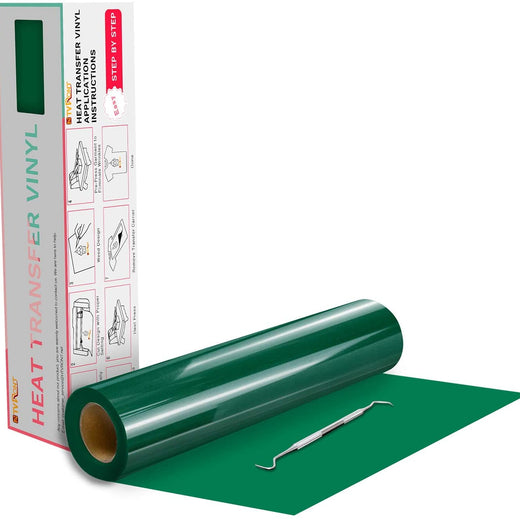 Glossy Heat Transfer Vinyl Roll - 12"x20 Ft (13 Colors）