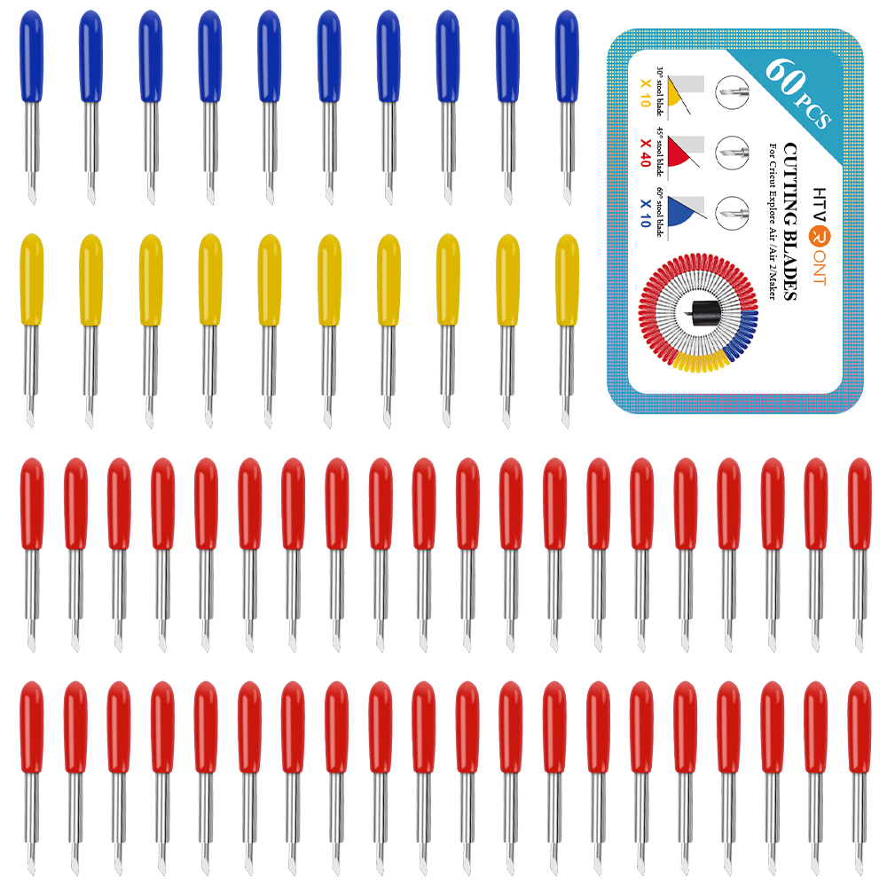 Cutting Blades for Cricut Explore Air/Air 2/Maker 60 Pcs