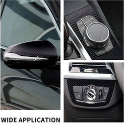 Black Carbon Fiber Vinyl Wrap for Cars - 1Ft * 5Ft