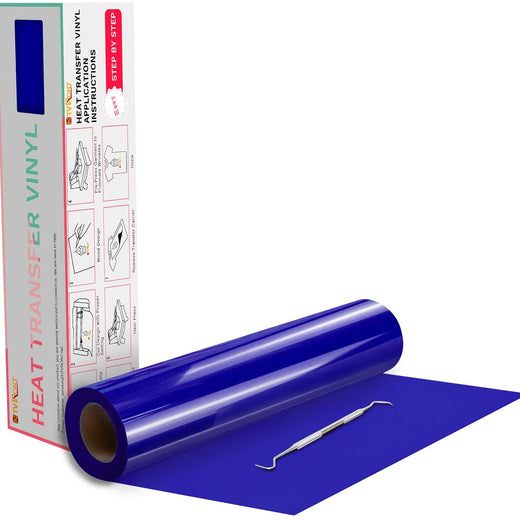 Glossy Heat Transfer Vinyl Roll - 12"x20 Ft (13 Colors）