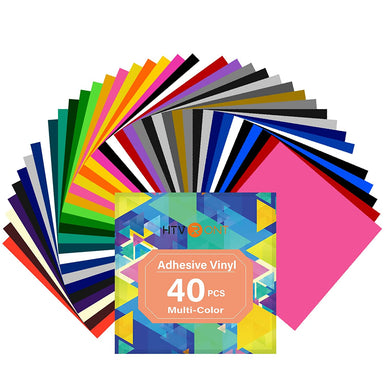 Adhesive Vinyl Bundle - 12" x 12" 40 pack (29 Assorted colors)