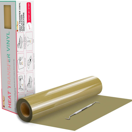 Glossy Heat Transfer Vinyl Roll - 12"x20 Ft (13 Colors）