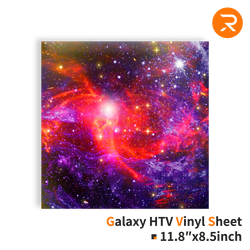 Galaxy Heat Transfer Vinyl Sheet - 11.8"x8.5" Single Packs (4 Colors)