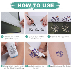 Tattoo Transfer Paper Kit - 8."x11" A4 Size 40 Sheets