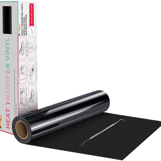 Glossy Heat Transfer Vinyl Roll - 12"x20 Ft (13 Colors）