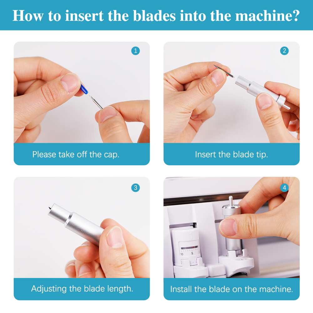 Cutting Blades for Cricut Explore Air/Air 2/Maker 60 Pcs