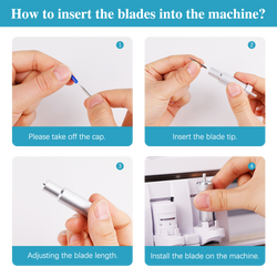 Cutting Blades for Cricut Explore Air/Air 2/Maker 60 Pcs