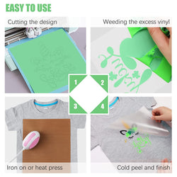 St. Patrick's Day HTV vinyl Bundle - 12" x 10" 10 Pack (8 Assorted Colors)