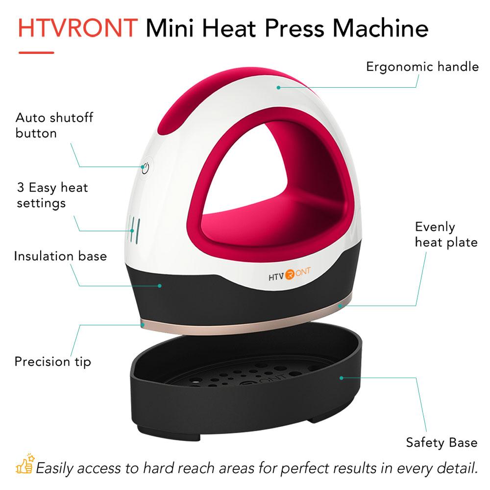 Mini Heat Press Machine & PTFE Teflon Sheets Bundle