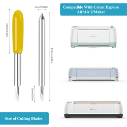 Cutting Blades for Cricut Explore Air/Air 2/Maker 60 Pcs