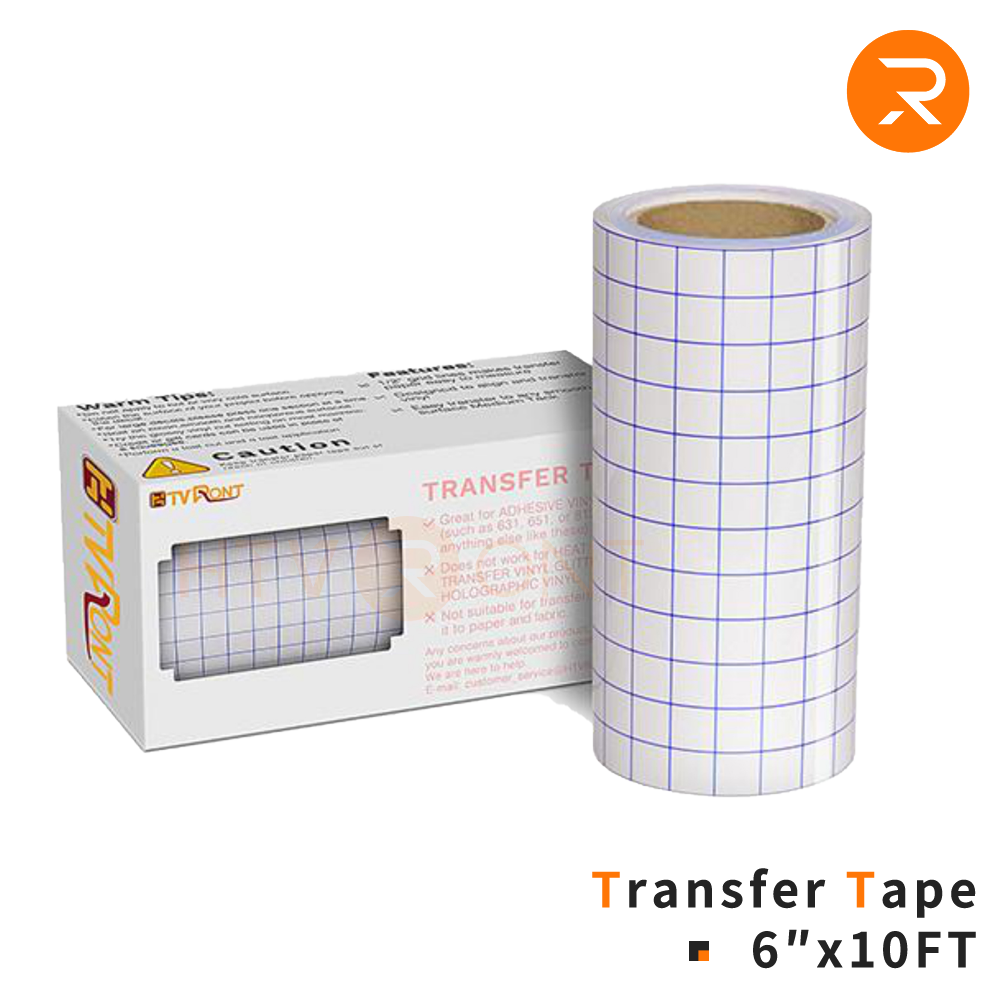 Clear Vinyl Transfer Tape Roll - 6" x 10 Ft