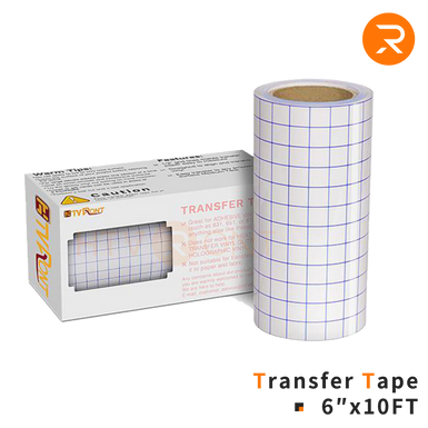 Clear Vinyl Transfer Tape Roll - 6" x 10 Ft