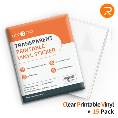 Clear Printable Vinyl Bundle - 8.5"x11" 15 sheets