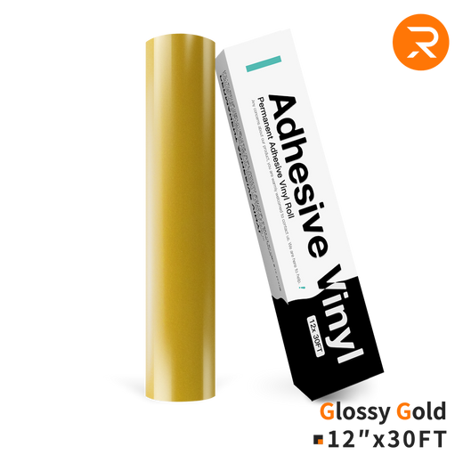 Permanent Adhesive Vinyl Roll - 12"x30 Ft （35 Colors)
