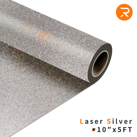 Glitter Heat Transfer Vinyl Roll - 10"x5 Ft (9 Colors)