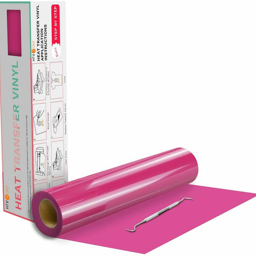 Glossy Heat Transfer Vinyl Roll - 12"x20 Ft (13 Colors）