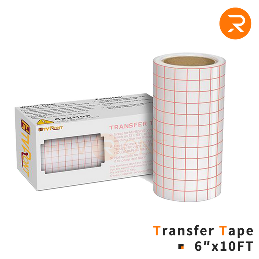 Clear Vinyl Transfer Tape Roll - 6" x 10 Ft