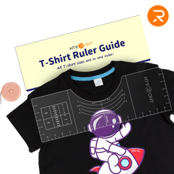 T-Shirt Alignment Tool with SoFt Tape Measure - 18"x6"x0.15" Sturdy Acrylic Ruler