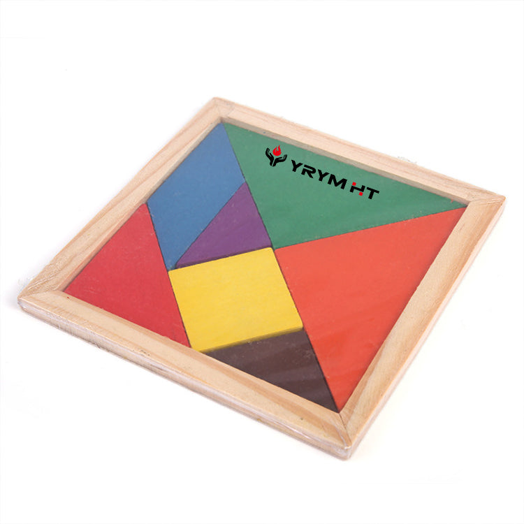 YRYM HT Toy Building Blocks Wood Tangrams