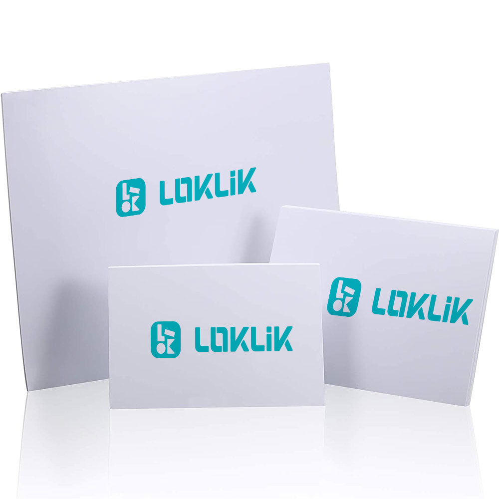 LOKLiK White Photographic Pape (60 Sheets,4 x 6 Inch, 5 x 7 Inch, 8.5 x 11 Inch)