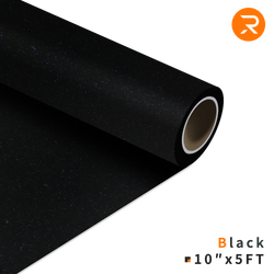 Glitter Heat Transfer Vinyl Roll - 10"x5 Ft (9 Colors)