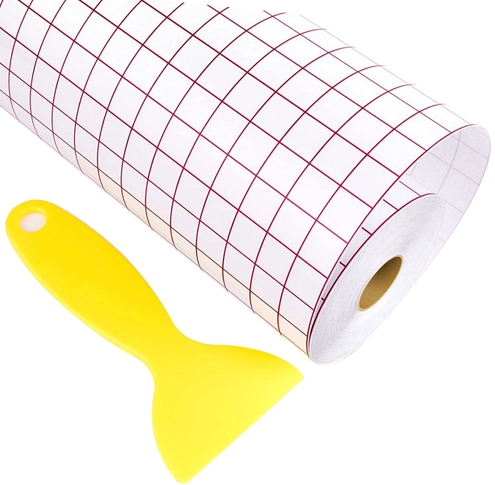 Clear Vinyl Transfer Tape Roll - 12" x 80 Ft