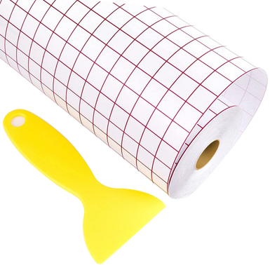 Clear Vinyl Transfer Tape Roll - 12" x 80 Ft