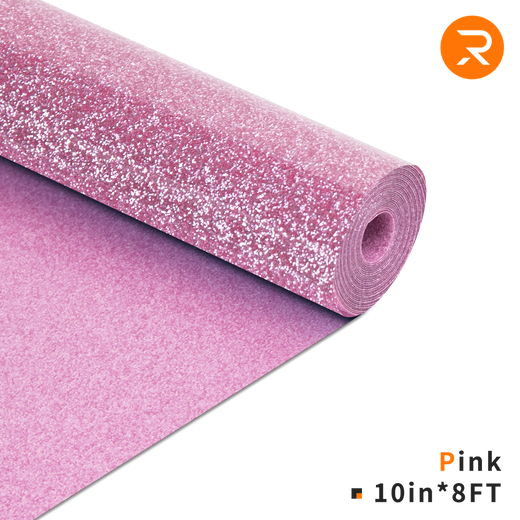 Glitter Heat Transfer Vinyl Roll - 10"x8 Ft (8 Colors)
