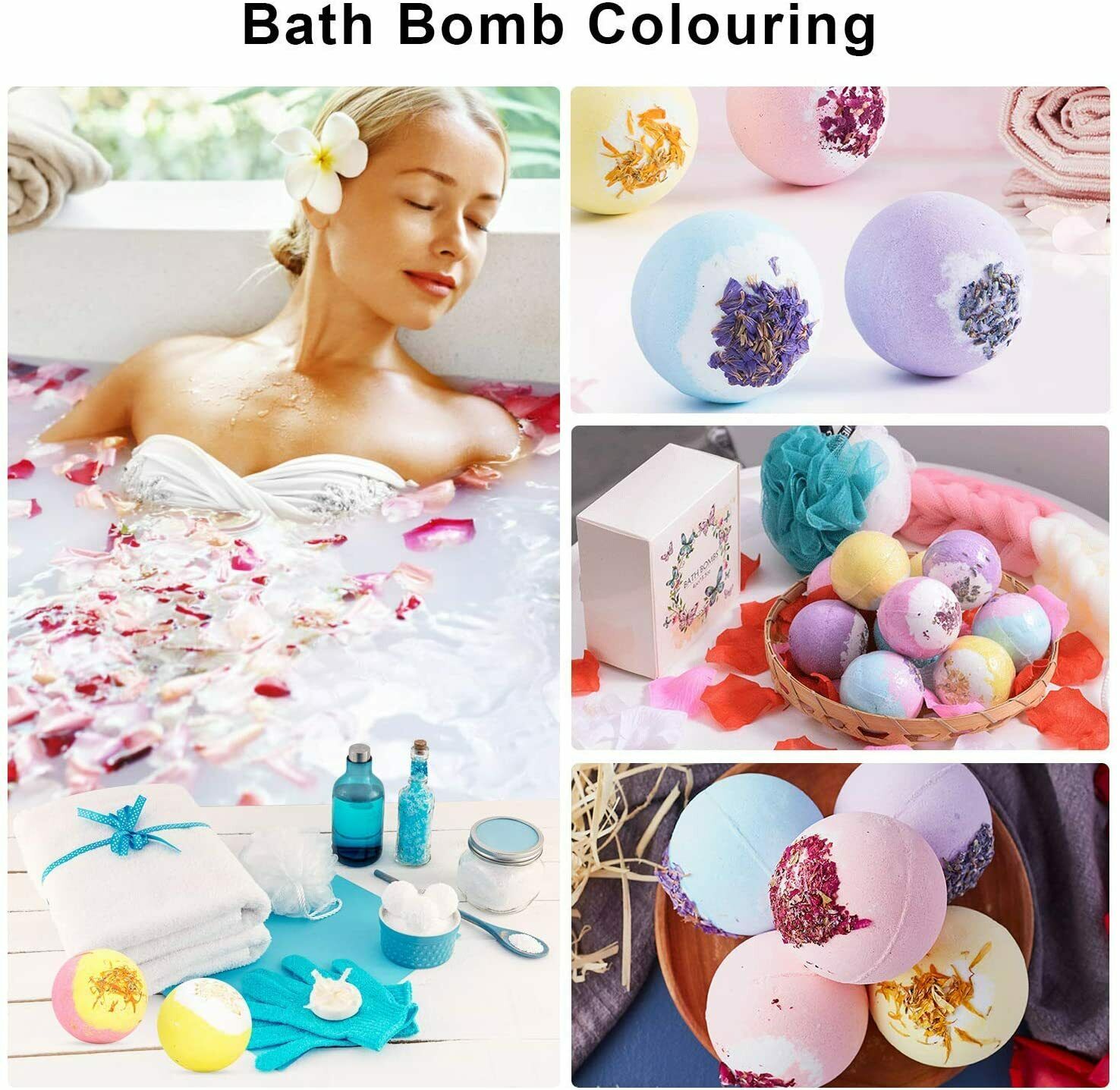 Copy WideBundle of 20 Color Bath Bomb Soap Dye Skin Safe Colorant For Making Supplies 0.35 Oz