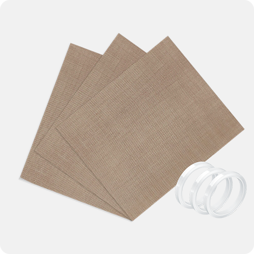 PTFE Teflon Sheet for Heat Press Heat Tape Bundle- 16" x 12" (3Pc/10Pc/3Pc+3Rolls)